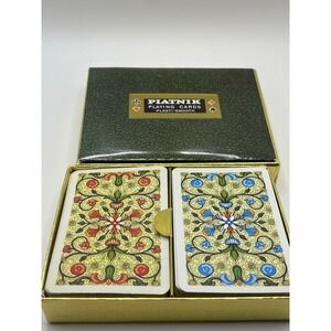 2 Decks Of Playing Cards Plasti-Smooth Ferd Piatnik Made in Austria - In Box